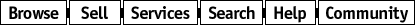 to Browse, Sell, Services, Search, Help, and Community